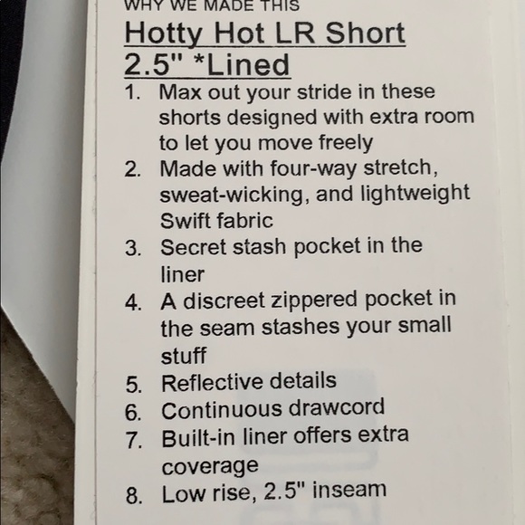 NWT LULULEMON HOTTY HOT LR SHORT 2.5” SHORTS - Picture 12 of 13